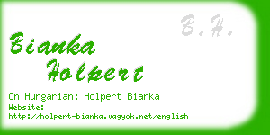 bianka holpert business card